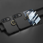 GKK Integrated Ultra-thin PC Full Coverage Phone Case with Ring Holder, For iPhone Duo