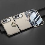 GKK Integrated Ultra-thin PC Full Coverage Phone Case with Ring Holder, For iPhone Duo