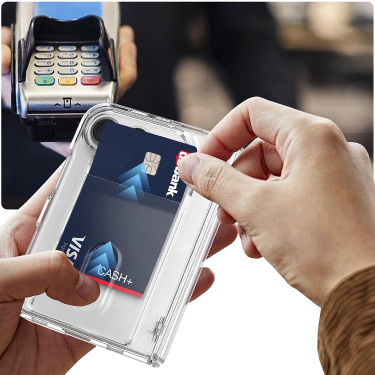 Magnetic Hinge Shockproof Phone Case with Card Slort, For iPhone Duo