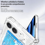 Magnetic Hinge Shockproof Phone Case with Card Slort, For iPhone Duo