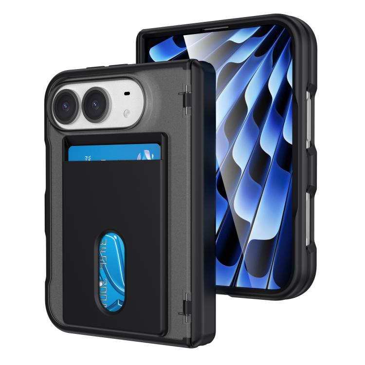 Magnetic Hinge Shockproof Phone Case with Card Slort, For iPhone Duo