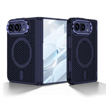 GKK Integrated Phantom Folding Hinge Heat Dissipation Magnetic Phone Case, For iPhone Duo