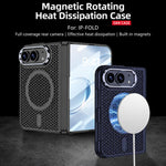 GKK Integrated Phantom Folding Hinge Heat Dissipation Magnetic Phone Case, For iPhone Duo