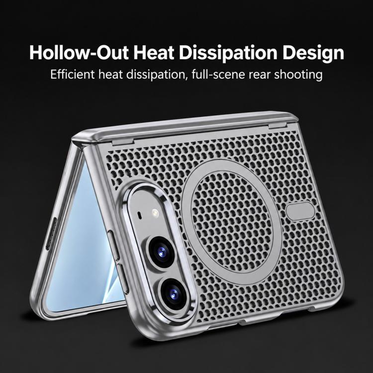 GKK Integrated Phantom Folding Hinge Heat Dissipation Magnetic Phone Case, For iPhone Duo