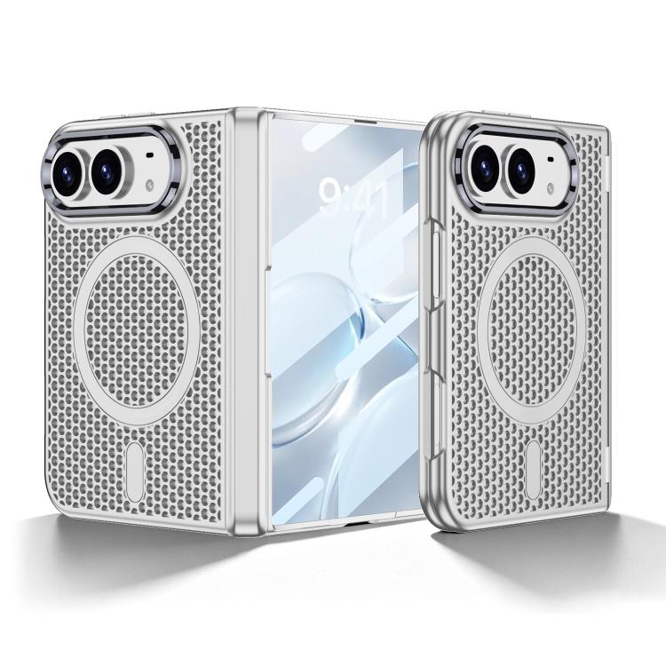 GKK Integrated Phantom Folding Hinge Heat Dissipation Magnetic Phone Case, For iPhone Duo