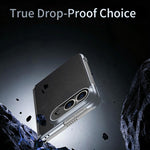 Frosted Leather Hinge Shockproof Phone Case, For iPhone Duo
