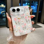 Shell Texture Flower Pattern Protective Phone Case, For iPhone Duo