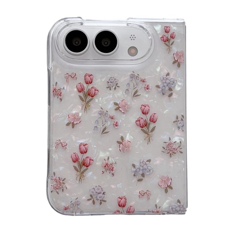 Shell Texture Flower Pattern Protective Phone Case, For iPhone Duo