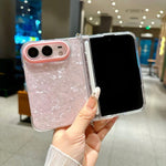 Side Buckle Shell Pattern Phone Case with Beaded Strap, For iPhone Duo