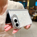 Side Buckle Shell Pattern Phone Case with Beaded Strap, For iPhone Duo