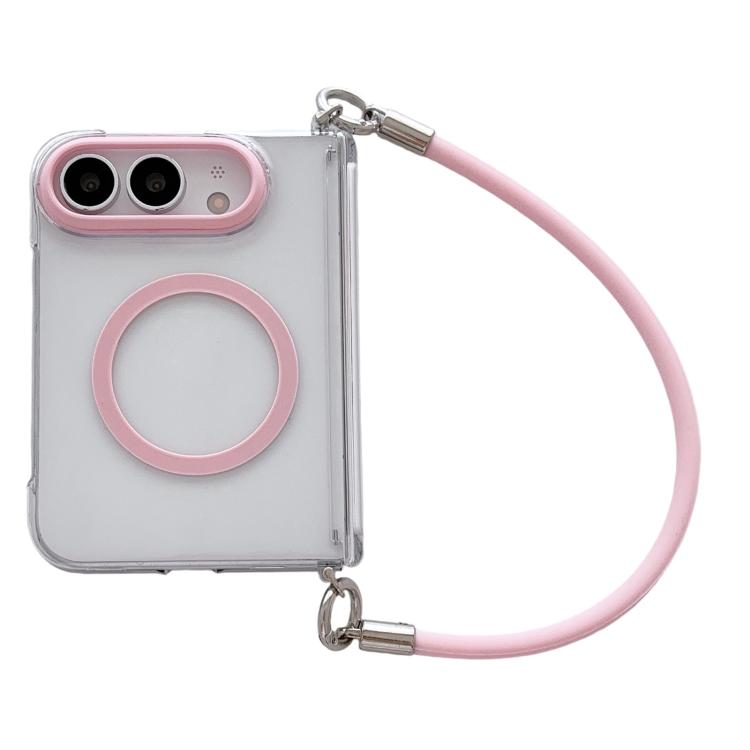 Side Buckle Hinge Magnetic Phone Case with Strap, For iPhone Duo