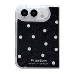 Glitter Powder Dots Pattern Phone Case, For iPhone Duo