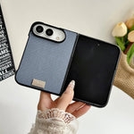 Braided Leather Texture PC Phone Case, For iPhone Duo