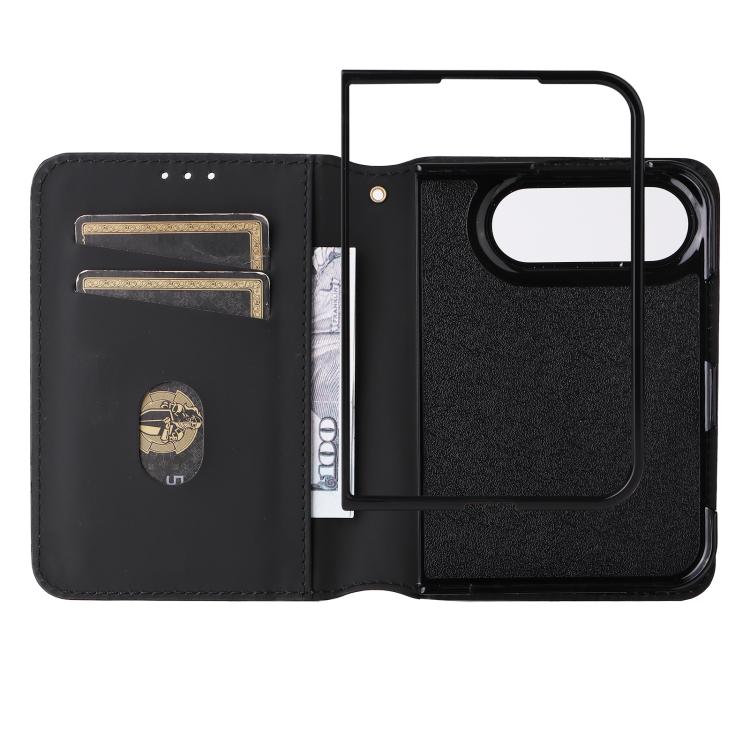Cubic Grid Texture Flip Leather Phone Case, For iPhone Duo