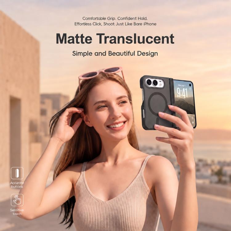 XDcase Frosted Magnetic Phone Case with Hinge Guard, For iPhone Duo
