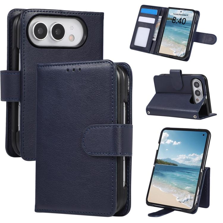 3-Card Slots Multifunctional Leather Phone Case, For iPhone Duo