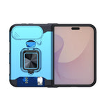 Camera Shield Card Slot PC+TPU Phone Case, For iPhone Duo
