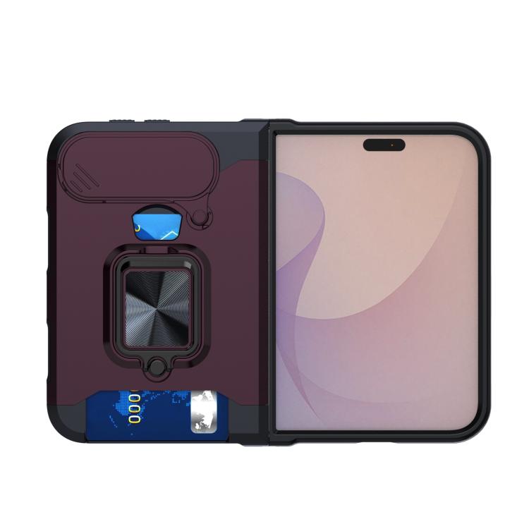 Camera Shield Card Slot PC+TPU Phone Case, For iPhone Duo