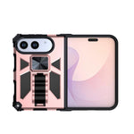 Shockproof TPU + PC Phone Case with Holder, For iPhone Duo