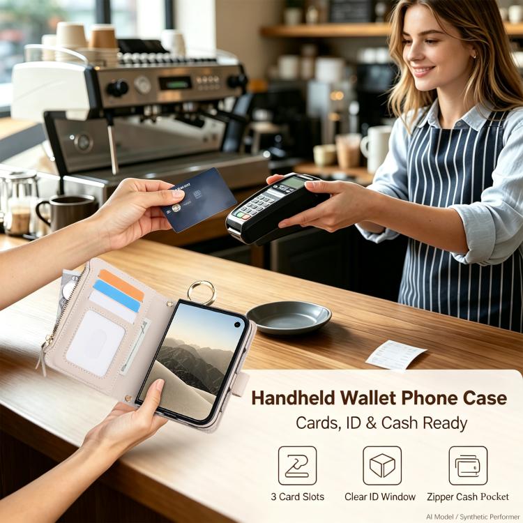 Crossbody Ring Multifunctional Wallet Fold Leather Phone Case, For iPhone Duo