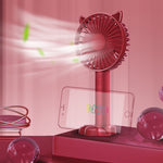 N10 Multi-function Handheld Desktop Holder Electric Fan, with 3 Speed Control