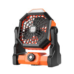X3 Outdoor Portable Fan USB Charging Air Cooling Fan with LED Night Lamp