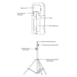 YAD-001 Infrared Thermometer + Automatic Infrared Sensor Sterilization Dispenser with Tripod Mount Holder, YAD-001