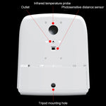 K9 Handsfree Non-contact Body Light-sensitive Distance Sensor Thermometer + 1000ml Automatic Non-contact Liquid Soap Dispenser, K9