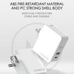 LDNIO A4403C 30W PD + Auto-id Foldable Fast Travel Charger with 1m Micro USB Cable, EU Plug, with Micro USB Cable