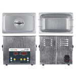 BAKU BK-2000 120W 3.36L LCD Display Heating Ultrasonic Cleaner with Basket, AC 220V, EU Plug, BK-2000 120W 3.36L 220V