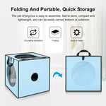 FUNADD Pet Bath Drying Box Portable Folding Dryer Cage, Suitable for Pets up to 5kg, Folding Dryer Cage