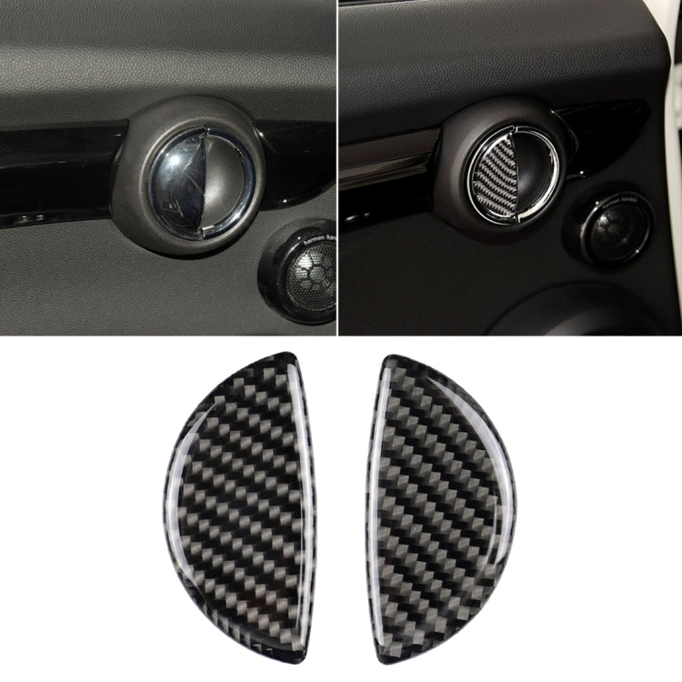 2 PCS R / F Universal Car Door Handle Carbon Fiber Decorative Sticker for BMW Mini R55 / R56 / R60 / R61 / F55 / F54 / F60, For BMW Mini R55