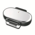 Household Waffle Maker Toaster Double Dish Heating Mini Breakfast Machine Sandwich Electric Cake Baking Machine, EU Plug