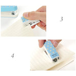 Deli Creative Stationery Geometry Stapler Colorful Fashion Stapler School Office Supplies Small, Size: 4.9*2.2cm, Random Color Delivery, 4.9x2.2cm