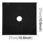 4 PCS Gas Furnace Surface Ultra-thin Fibre Material Stovetop Protective Cleaning Pad, Size: 27*27 cm (Black), 4 PCS