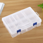 Double layer 8 Slots Plastic Jewelry Box Organizer Storage Container with Adjustable Dividers, 8 Slots (Pink), 8 Slots (Blue), 8 Slots (Purple), 8 Slots (White)