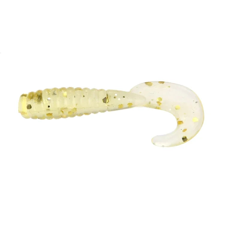 100 PCS Sequins Long Tail Maggots Shape Fishing Lures Artificial Fishing Bait, Length: 3.5cm, Sequins Long Tail Maggots Shape