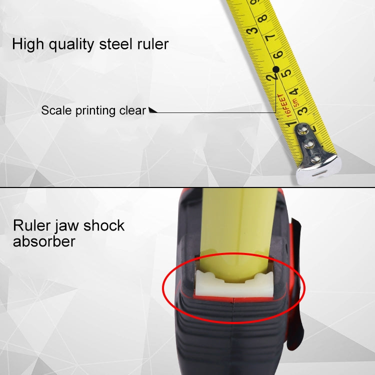 Aoben Retractable Ruler Measuring Tape Portable Pull Ruler Mini Tape Measure, Length: 5m Width: 19mm, Length: 5m Width: 19mm