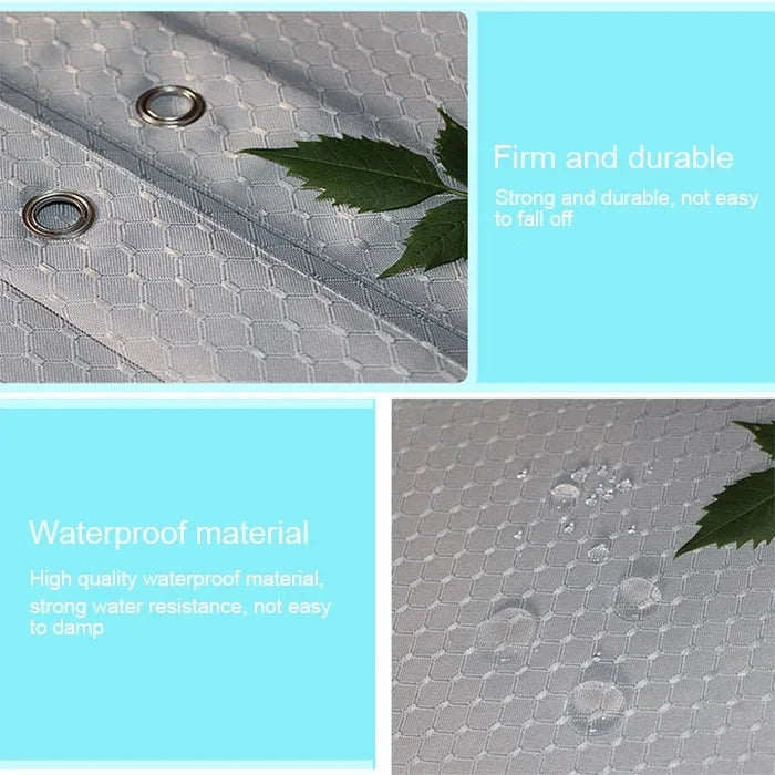 Thickening Waterproof And Mildew Curtain Honeycomb Texture Polyester Cloth Shower Curtain Bathroom Curtains,Size:120*180cm, Size:120*180cm