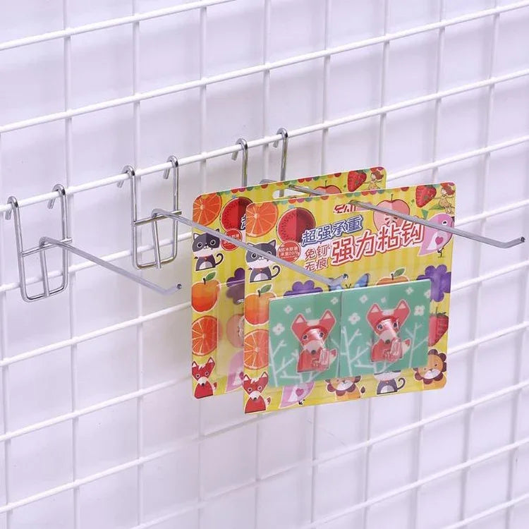 10pcs 3.5mm Supermarket Iron Grid Shelf Hook, Length: 25cm, 3.5mm  25cm