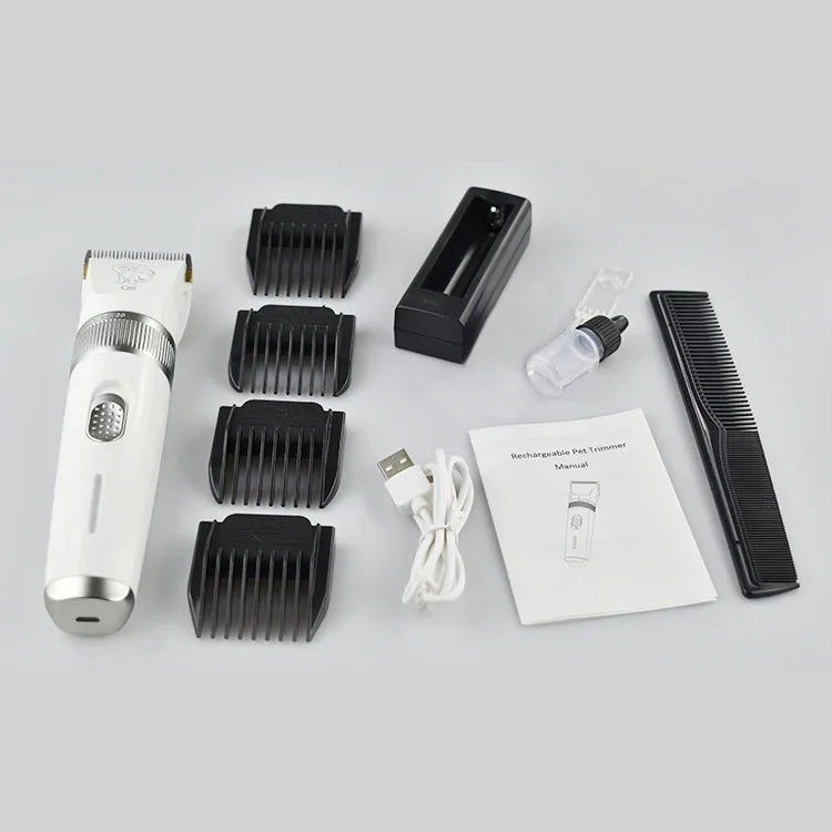Q6 USB充電式電動ペットシェーバー4つのコーム付き、Q6シェーバー