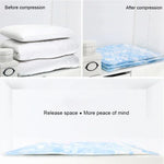 Space Saving Orchids Pattern Vacuum Storage Bag, Thinken Quilts Clothing Vacuum Seal Storage Bag with, Size: 70*100 cm, Size: 70*100 cm