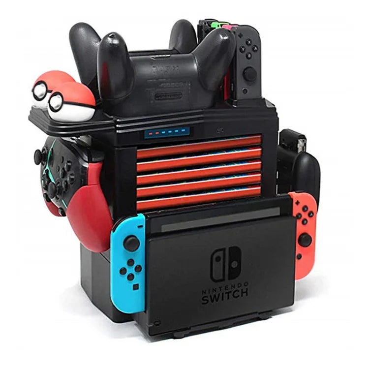 KJH Multi-function Bracket Handle Charging Base Receiving Frame for Nintendo Switch, KJH-SWITCH-27