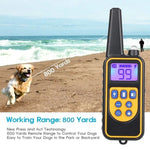 880-2 800 Yards Rechargeable Remote Control Collar Dog Training Device Anti Barking Device, 880-2 Black Black, 880-2 Black+Orange