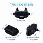 880-2 800 Yards Rechargeable Remote Control Collar Dog Training Device Anti Barking Device, 880-2 Black Black, 880-2 Black+Orange