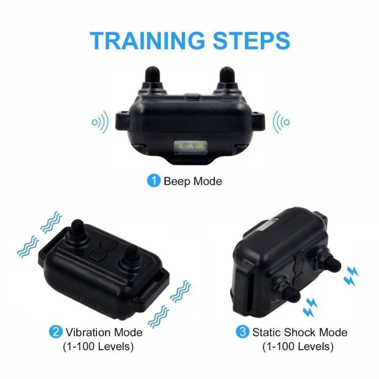 880-2 800 Yards Rechargeable Remote Control Collar Dog Training Device Anti Barking Device, 880-2 Black Black, 880-2 Black+Orange