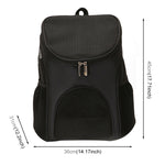 Portable Folding Nylon Breathable Pet Carrier Backpack, Size: 45 x 36 x 31cm, Size: 45 x 36 x 31cm Black, Size: 45 x 36 x 31cm Coffee, Size: 45 x 36 x 31cm Blue, Size: 45 x 36 x 31cm Red