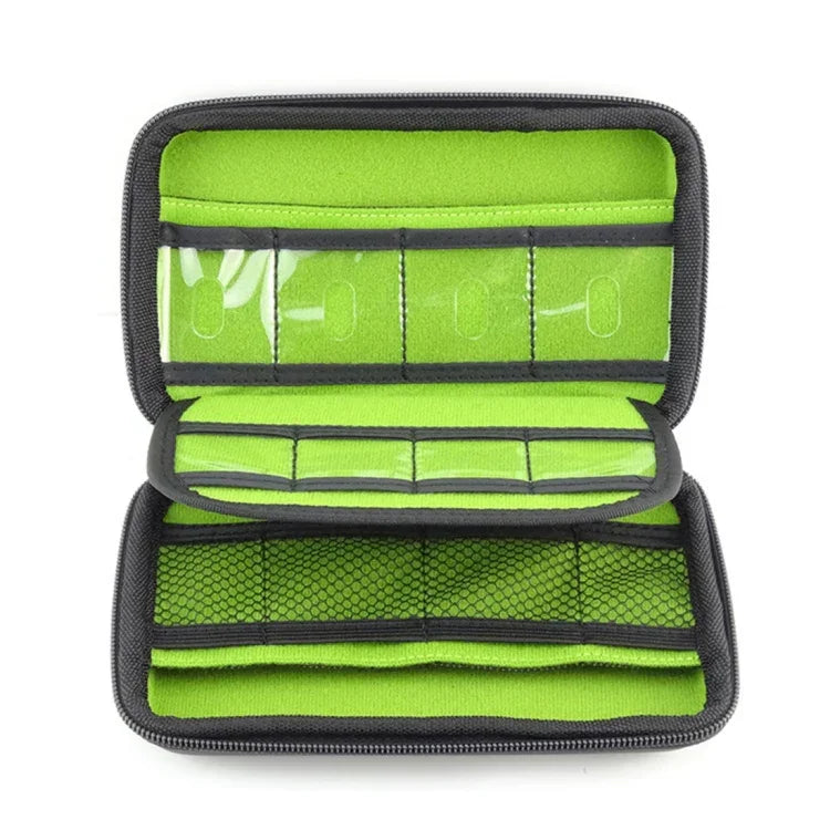 Portable Multi-function EVA Material Digital Device Travel Storage Bag for Phone / Power Bank / USB Disk / SD Disk / PSP Console, Internal Size: 16.5*9.5*3.8cm