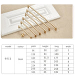 9011-160 Modern Simple Cabinet Door Handle Drawer Wardrobe Zinc Alloy Handle, 9011-160