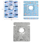 2 PCS Gas Stove Protectors Tableware Print Foil Heat-resistant Anti-Fouling Liner Cleaning Kitchen Tools Mat, HC3595A, HC3595B, HC3595C